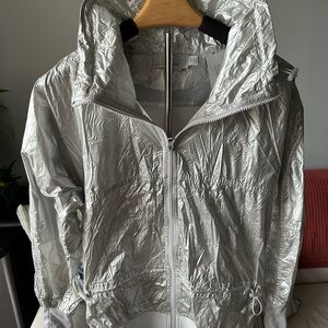 Stella McCartney Metallic Silver Utility Jacket
